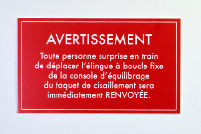 Élingue à boucle fixe