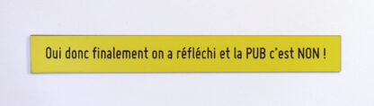On a réfléchi